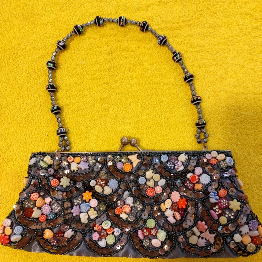 Vintage 1950s Beaded Purse